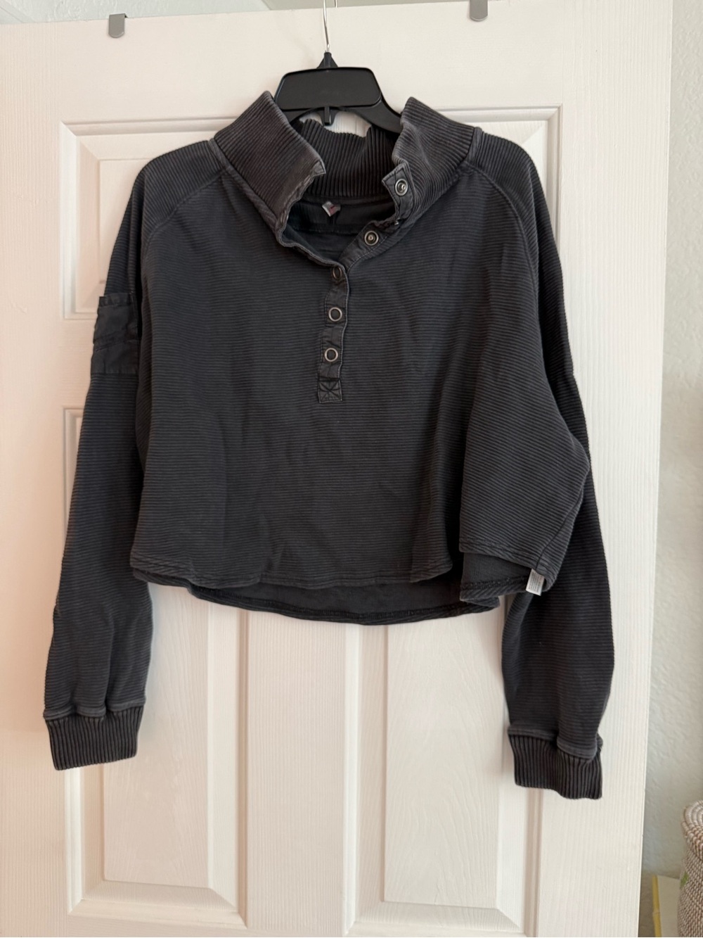 Free people so fly Henley washed black